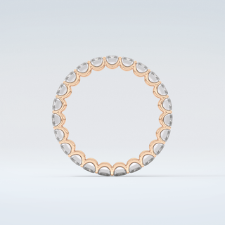 4.6 TCW Emerald Shaped Moissanite Wedding Band 8