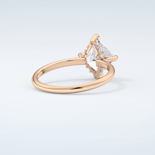 2.0 CT  Princess Cut Hidden Halo Moissanite Engagement Ring 9