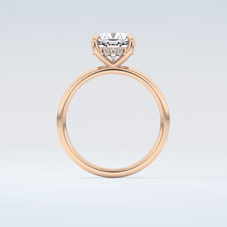 2.0 CT Cushion Cut Hidden Halo Moissanite Engagement Ring 8