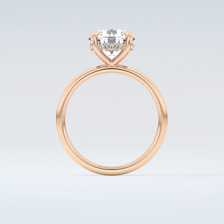 2.0 CT Round Cut Hidden Halo Moissanite Engagement Ring 8