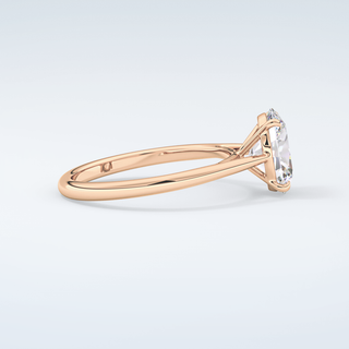 2.0 CT Oval Cut Solitaire Moissanite Engagement Ring 10