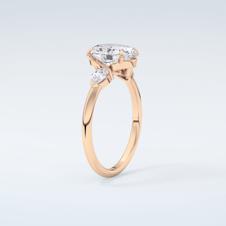 2.0 CT Oval Cut Three Stone Moissanite Engagement Ring 12