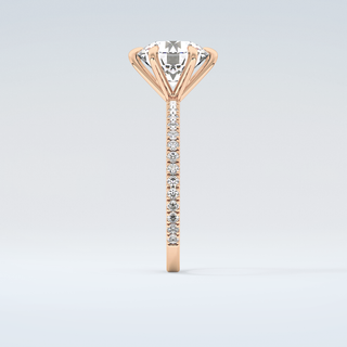 2.0 CT Round Cut Pave Moissanite Engagement Ring 11