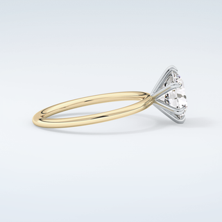 2.0 CT Round Cut Solitaire Moissanite Engagement Ring 4