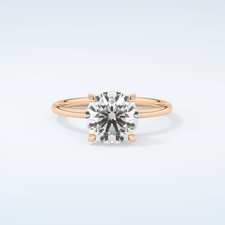 2.0 CT Round Cut Solitaire Moissanite Engagement Ring 7