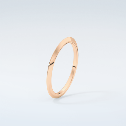 Knife Edge Shank Wedding Band