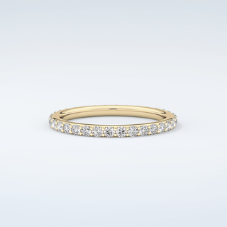 0.74 TCW Round Shaped Moissanite Wedding Band 3