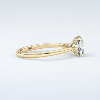 2.0 CT Cushion Cut Solitaire Moissanite Engagement Ring 4