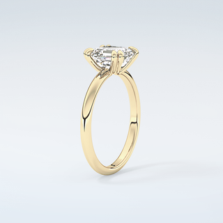 2.0 CT Asscher Cut Solitaire Moissanite Engagement Ring 6