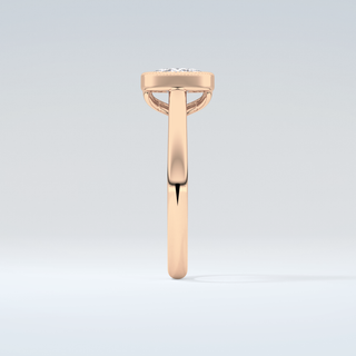 1.5 CT Cushion Cut Bezel Style Moissanite Engagement Ring 11