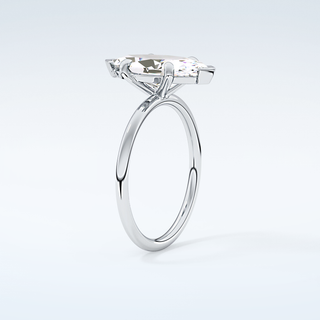1.5 CT Marquise Cut Solitaire Moissanite Engagement Ring 18