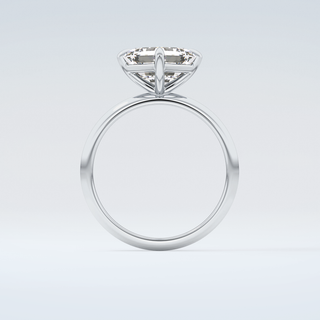 2.0 CT Asscher Cut Solitaire Moissanite Engagement Ring 14
