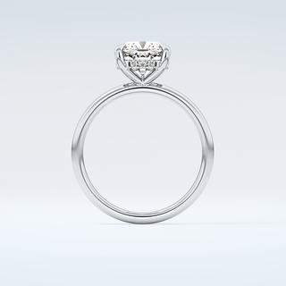 2.0 CT Cushion Cut Hidden Halo Moissanite Engagement Ring 14