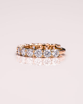 2.4 CT Round Semi Eternity Moissanite Wedding Band