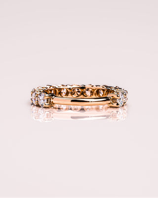 2.4 CT Round Semi Eternity Moissanite Wedding Band