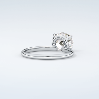 1.5 CT Oval  Cut Solitaire Moissanite Engagement Ring 15