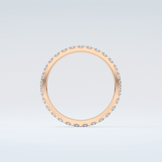 0.54 TCW Princess Shaped Moissanite Wedding Band 8