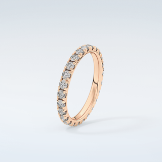 0.84 TCW Round Shaped Moissanite Wedding Band 12