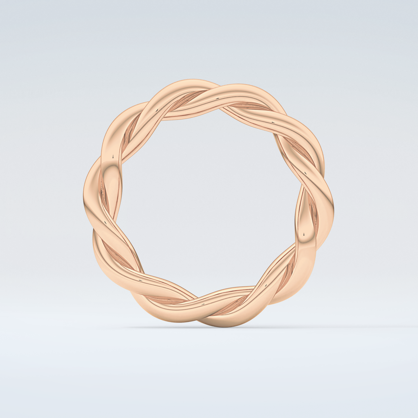 Twisted Rope Shank Wedding Band