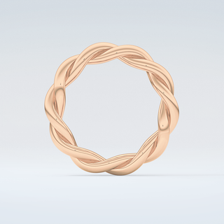 Twisted Rope Shank Wedding Band 8