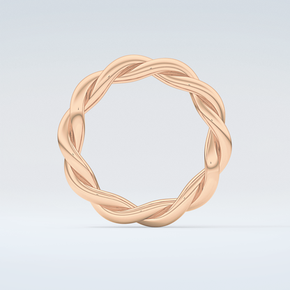 Twisted Rope Shank Wedding Band