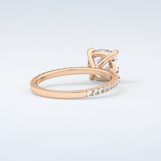 2.0 CT Cushion Cut Pave Moissanite Engagement Ring 9