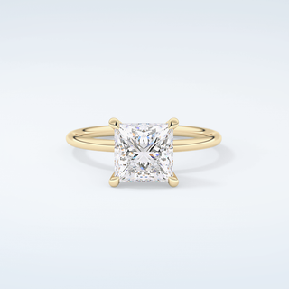 2.0 CT Princess Cut Solitaire Moissanite Engagement Ring 1