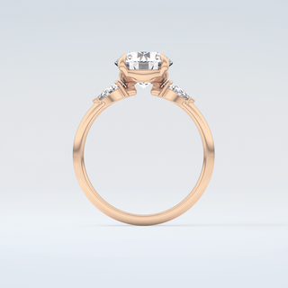 2.0 CT Round Cut Three Stone Moissanite Engagement Ring 8