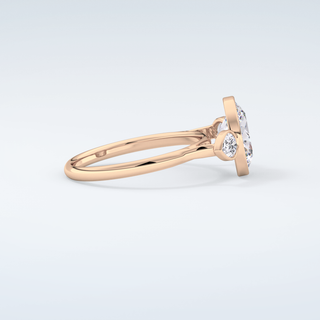 1.5 CT Oval Cut Three Stone Moissanite Engagement Ring 10