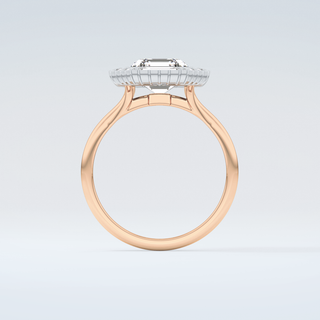 1.5 CT Asscher Cut Cathedral Style Moissanite Engagement Ring 8