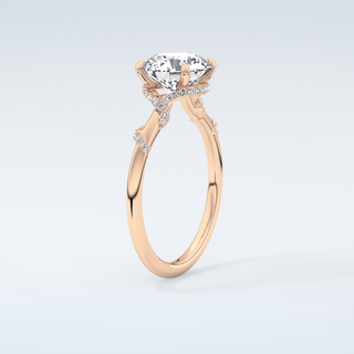 2.0 CT  Round Cut Hidden Multiple Stone Moissanite Engagement Ring 12