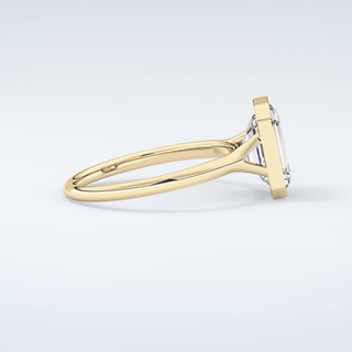 2.0 CT Emerald Cut Solitaire Moissanite Engagement Ring 4