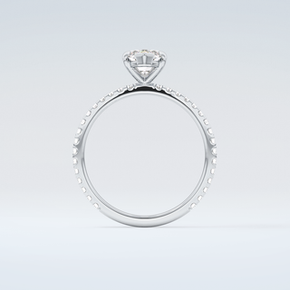 1.5 CT Marquise Cut Pave Moissanite Engagement Ring 14