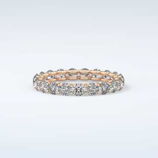 2.1 TCW Round Shaped Moissanite Wedding Band 7