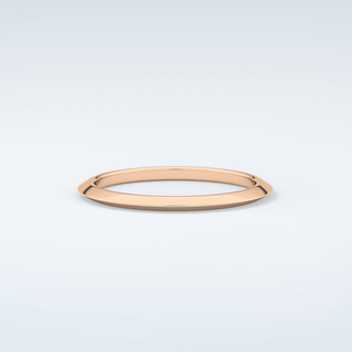 Knife Edge Shank Wedding Band 10