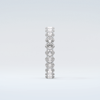 3.15 TCW Oval Shaped Moissanite Wedding Band 17