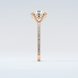 2.0 CT Round Cut Pave Moissanite Engagement Ring 11