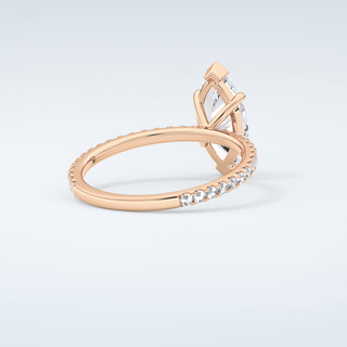 1.5 CT Marquise Cut Pave Moissanite Engagement Ring 9