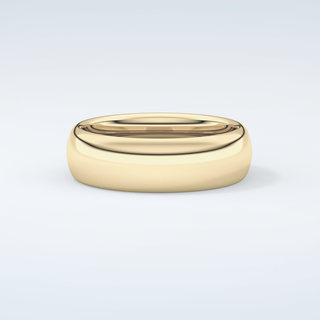 Classic Gold Shank Wedding Band 4