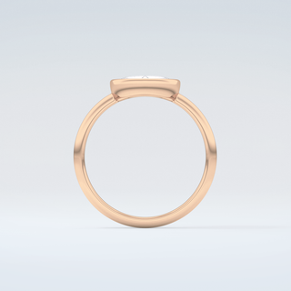 1.0 CT Rose Cut Bezel Style Moissanite Engagement Ring 8