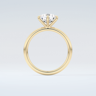 2.0 CT Round Cut Solitaire Moissanite Engagement Ring 2