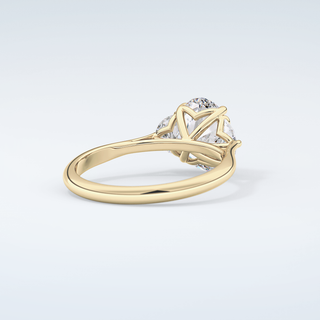 2.0 CT Oval Cut Three Stone Moissanite Engagement Ring 3