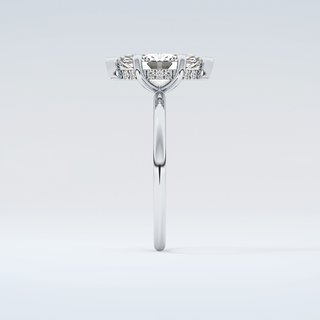 1.5 CT Marquise Cut Hidden Halo Moissanite Engagement Ring 17
