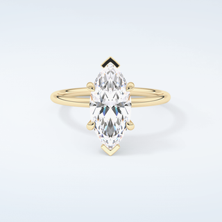 1.5 CT Marquise Cut Solitaire Moissanite Engagement Ring 1