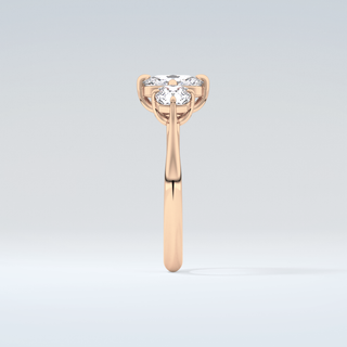 2.0 CT Cushion Cut Three Stone Moissanite Engagement Ring 11