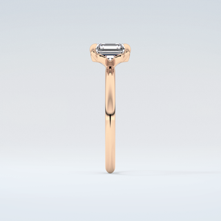 2.0 CT Asscher Cut Solitaire Style Moissanite Engagement Ring 11