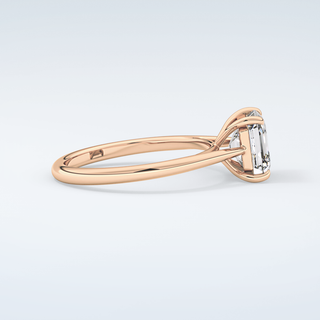 2.0 CT Asscher Cut Solitaire Moissanite Engagement Ring 10