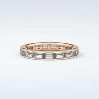 1.87 TCW Baguette Shaped Moissanite Wedding Band 7