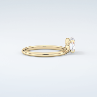 1.5 CT Oval  Cut Solitaire Moissanite Engagement Ring 4