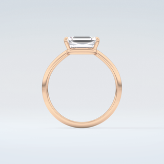 2.0 CT Emerald Cut Solitaire Moissanite Engagement Ring 8